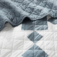 Load image into Gallery viewer, 100% Cotton Vintage Farmhouse Block Print Quilt (Red/Blue)