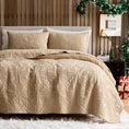 Load image into Gallery viewer, Christmas Cotton Quilt – Reversible Holiday Bedding