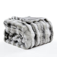Load image into Gallery viewer, Faux Fur Leopard Blanket