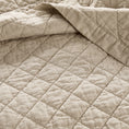 Load image into Gallery viewer, 100% Cotton Ruffled Quilt Set with Diamond Pattern