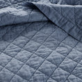 Load image into Gallery viewer, 100% Cotton Ruffled Quilt Set with Diamond Pattern