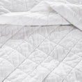 Load image into Gallery viewer, 100% Cotton Ruffled Quilt Set with Diamond Pattern