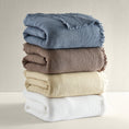 Load image into Gallery viewer, 100% Cotton Muslin Throw Blanket