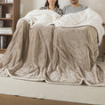 Load image into Gallery viewer, Reversible Sherpa Fleece Throw Blanket