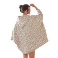 Load image into Gallery viewer, Wearable Hoodie Blanket-Leopard/Beige