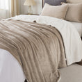Load image into Gallery viewer, Reversible Sherpa Fleece Throw Blanket