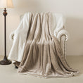 Load image into Gallery viewer, Reversible Sherpa Fleece Throw Blanket