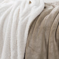 Load image into Gallery viewer, Reversible Sherpa Fleece Throw Blanket
