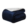 Load image into Gallery viewer, Reversible Sherpa Fleece Throw Blanket