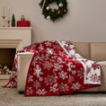 Load image into Gallery viewer, Reversible Christmas Knit Blanket