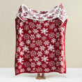 Load image into Gallery viewer, Reversible Christmas Knit Blanket