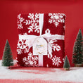 Load image into Gallery viewer, Reversible Christmas Knit Blanket