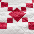 Load image into Gallery viewer, 100% Cotton Vintage Farmhouse Block Print Quilt (Red/Blue)