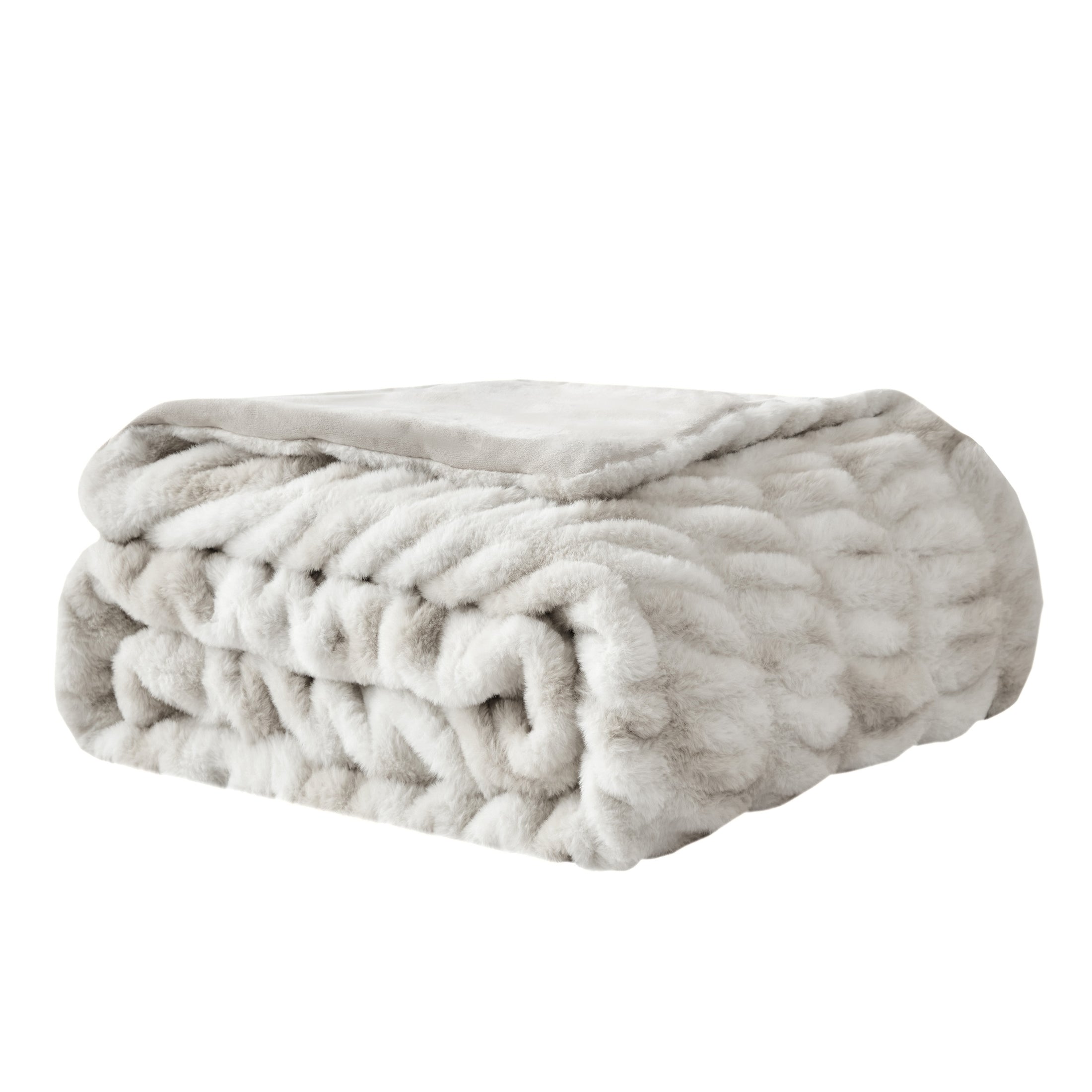 Fluffy Faux Fur Throw Blanket