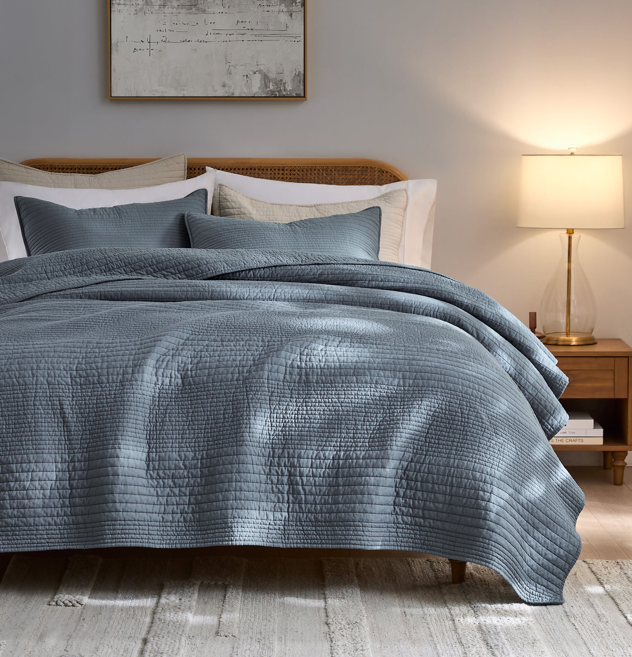 100% Cotton Stripe Quilt