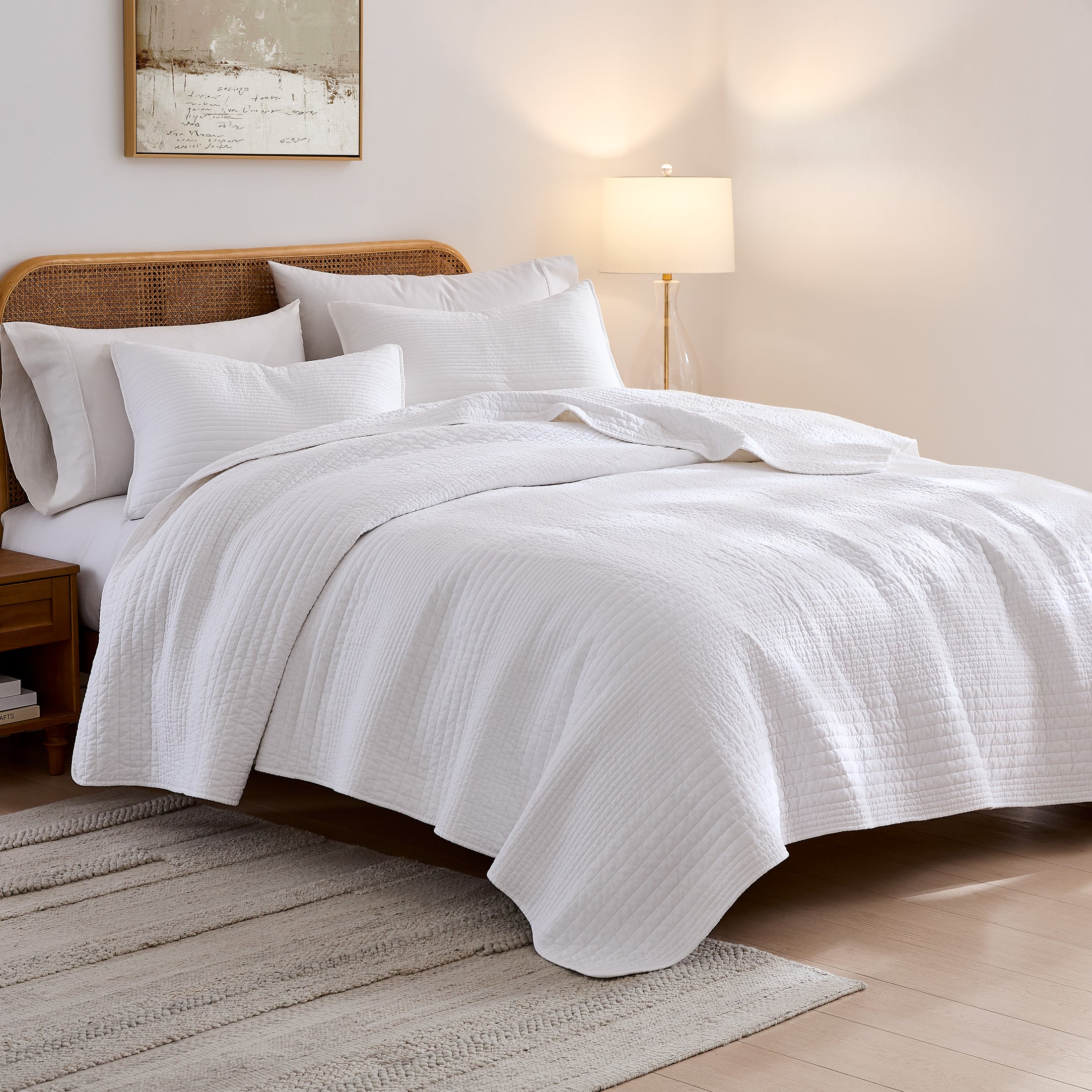 100% Cotton Stripe Quilt