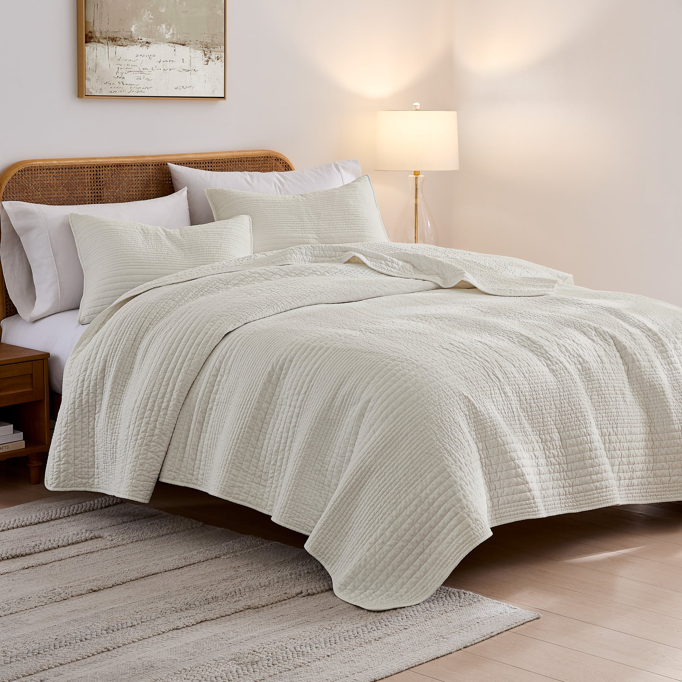 100% Cotton Stripe Quilt