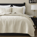 Load image into Gallery viewer, 100% Cotton Cloud Ladder Quilt
