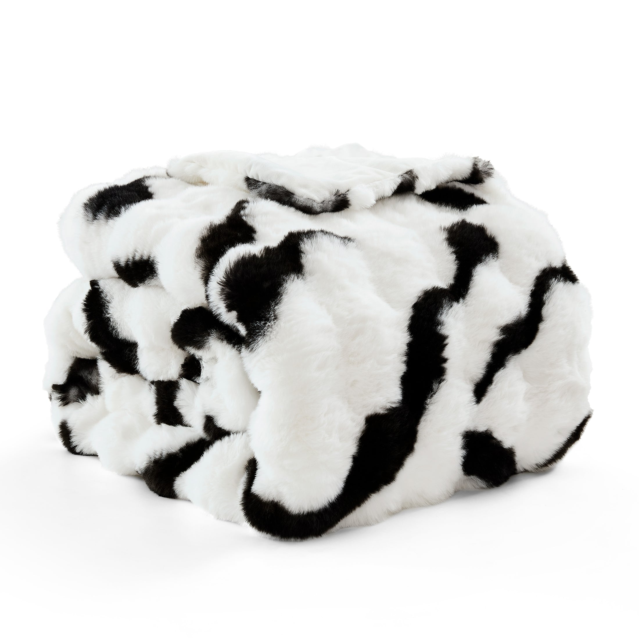 Faux Fur Leopard Blanket