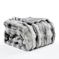 Load image into Gallery viewer, Faux Fur Leopard Blanket
