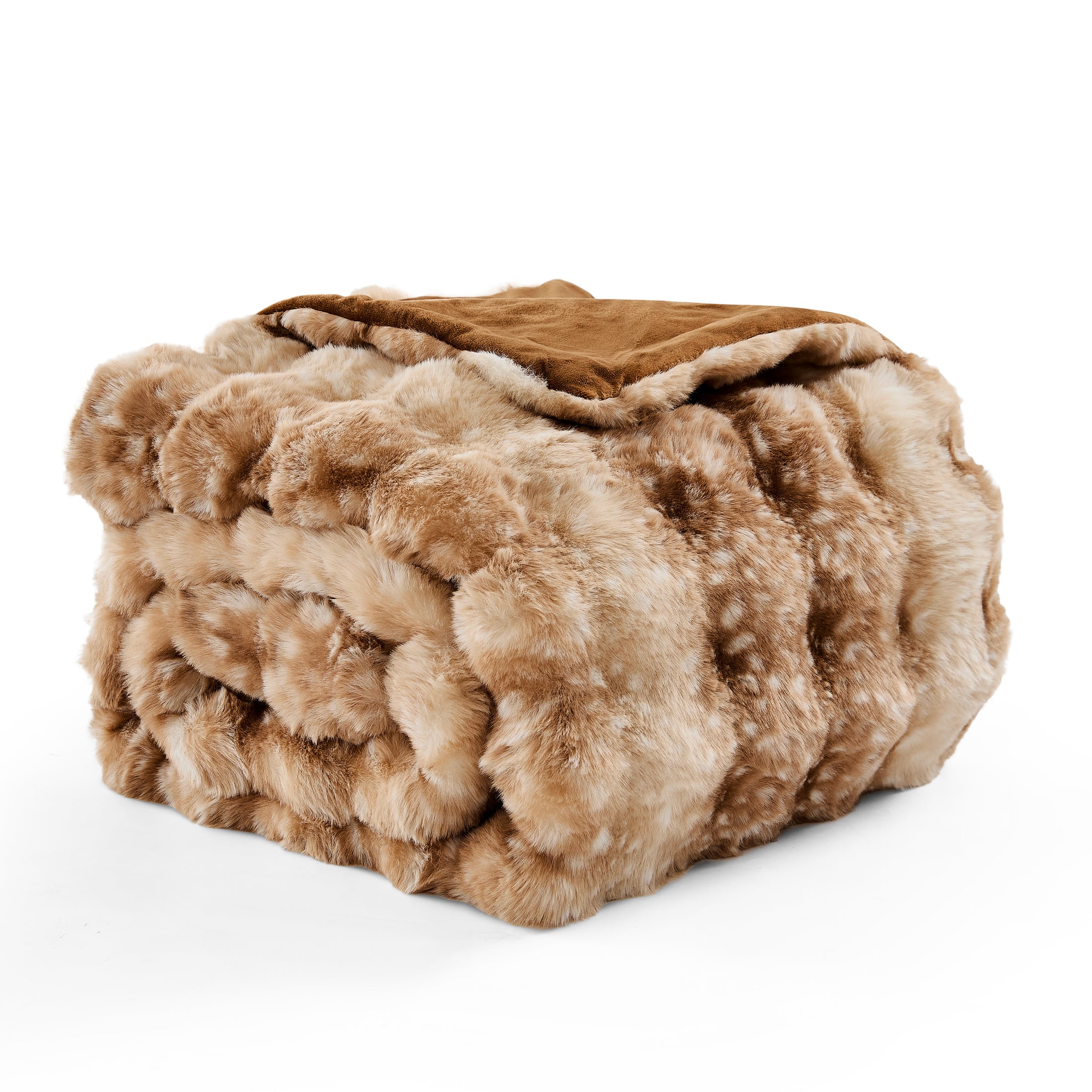 Faux Fur Leopard Blanket