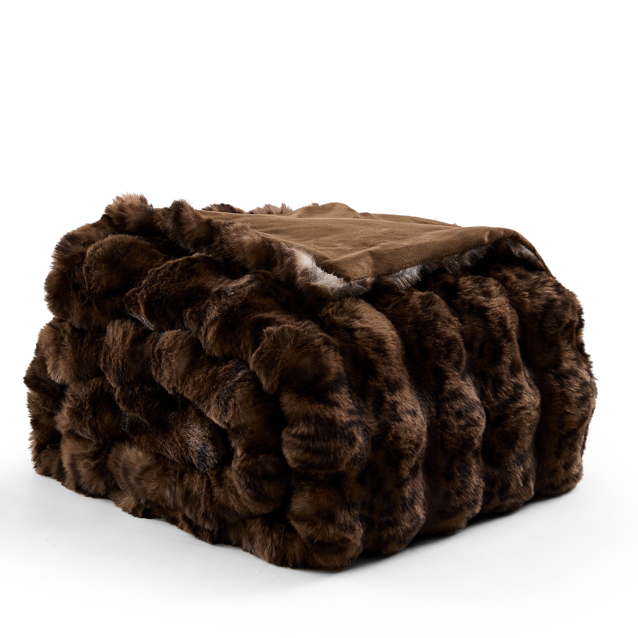 Faux Fur Leopard Blanket