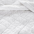 Load image into Gallery viewer, 100% Cotton Ruffled Quilt Set with Diamond Pattern

