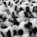 Load image into Gallery viewer, Faux Fur Leopard Blanket
