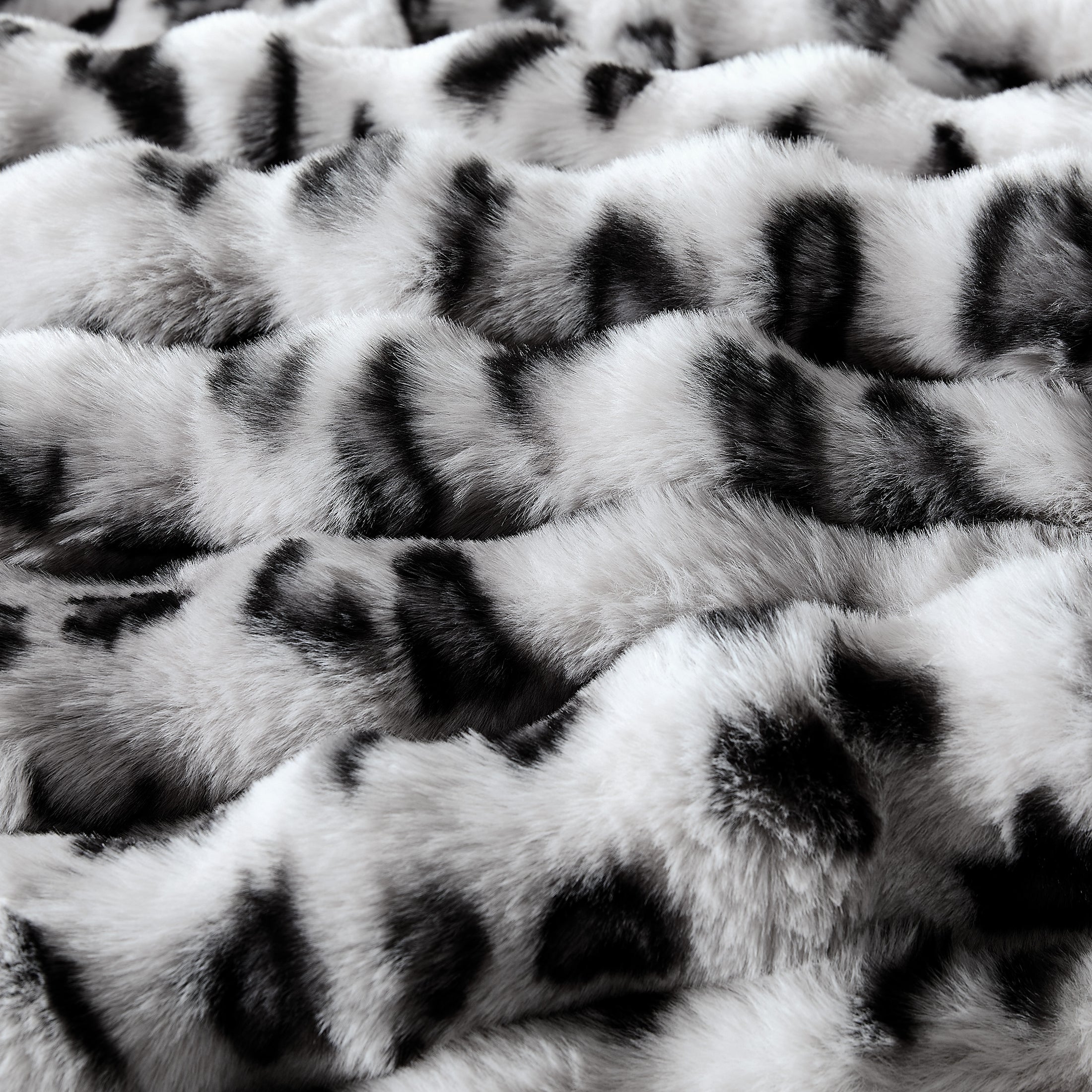 Faux Fur Leopard Blanket