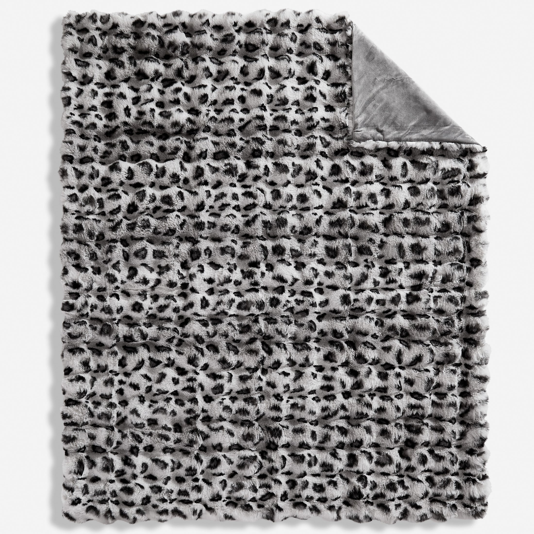 Faux Fur Leopard Blanket