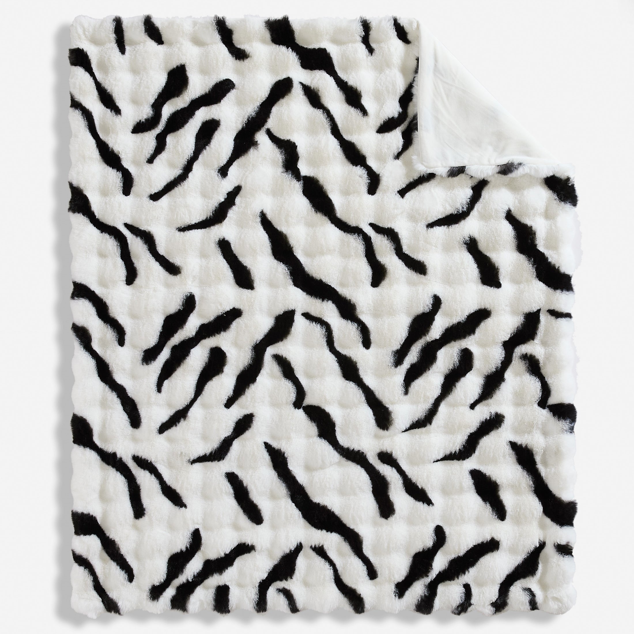 Faux Fur Leopard Blanket
