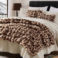 Load image into Gallery viewer, Faux Fur Leopard Blanket
