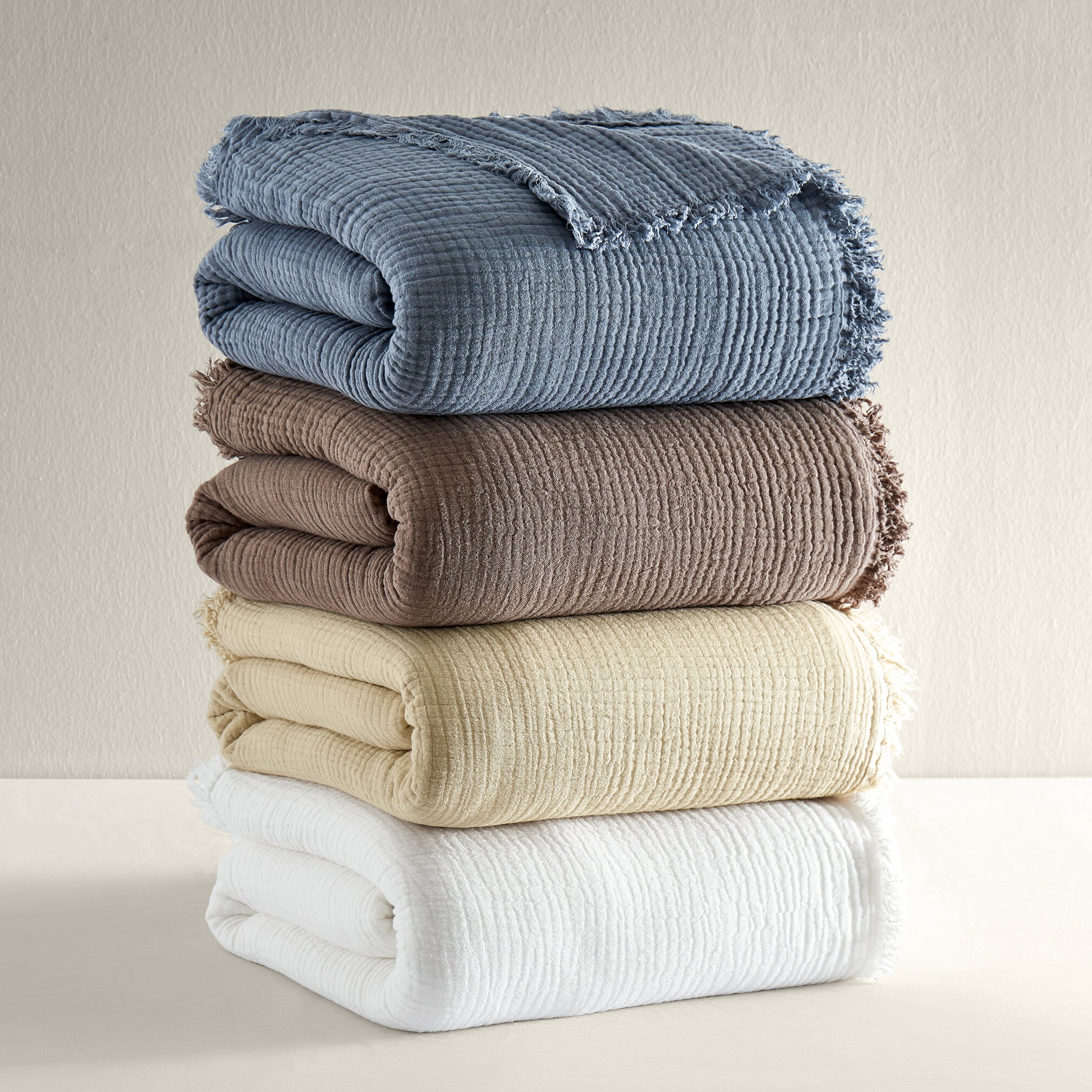 100% Cotton Muslin Throw Blanket