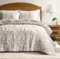 Load image into Gallery viewer, WDCOZY Leaf Embroidered Quilt Set Farmhouse Decor

