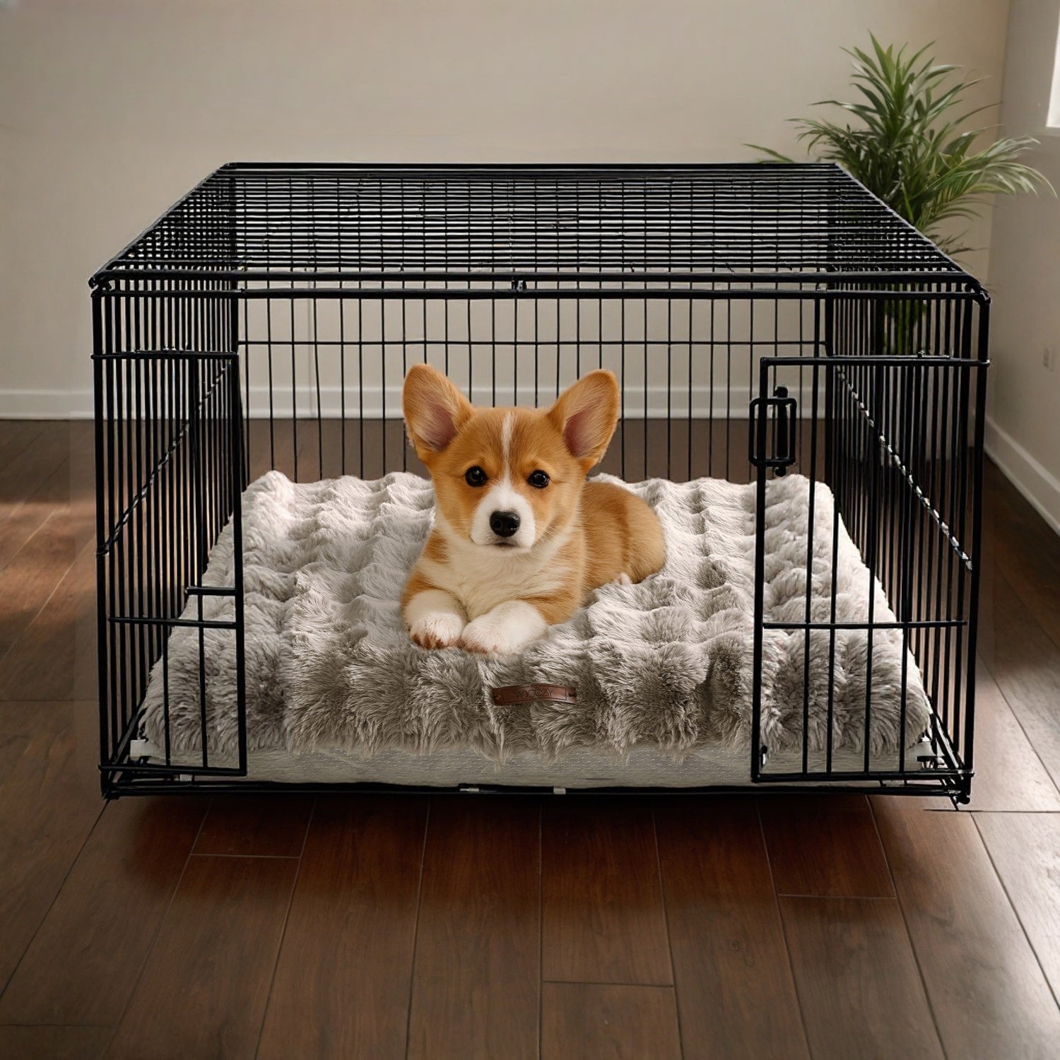 Fluffy Dog Bed with Removable Cover