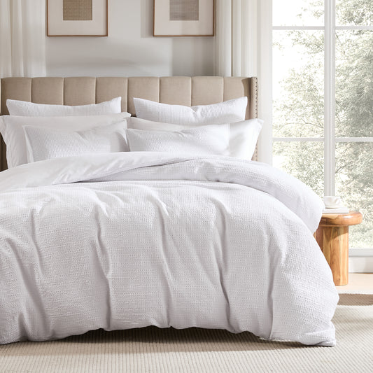 100% Cotton Luxury Honeycomb Duvet Cover