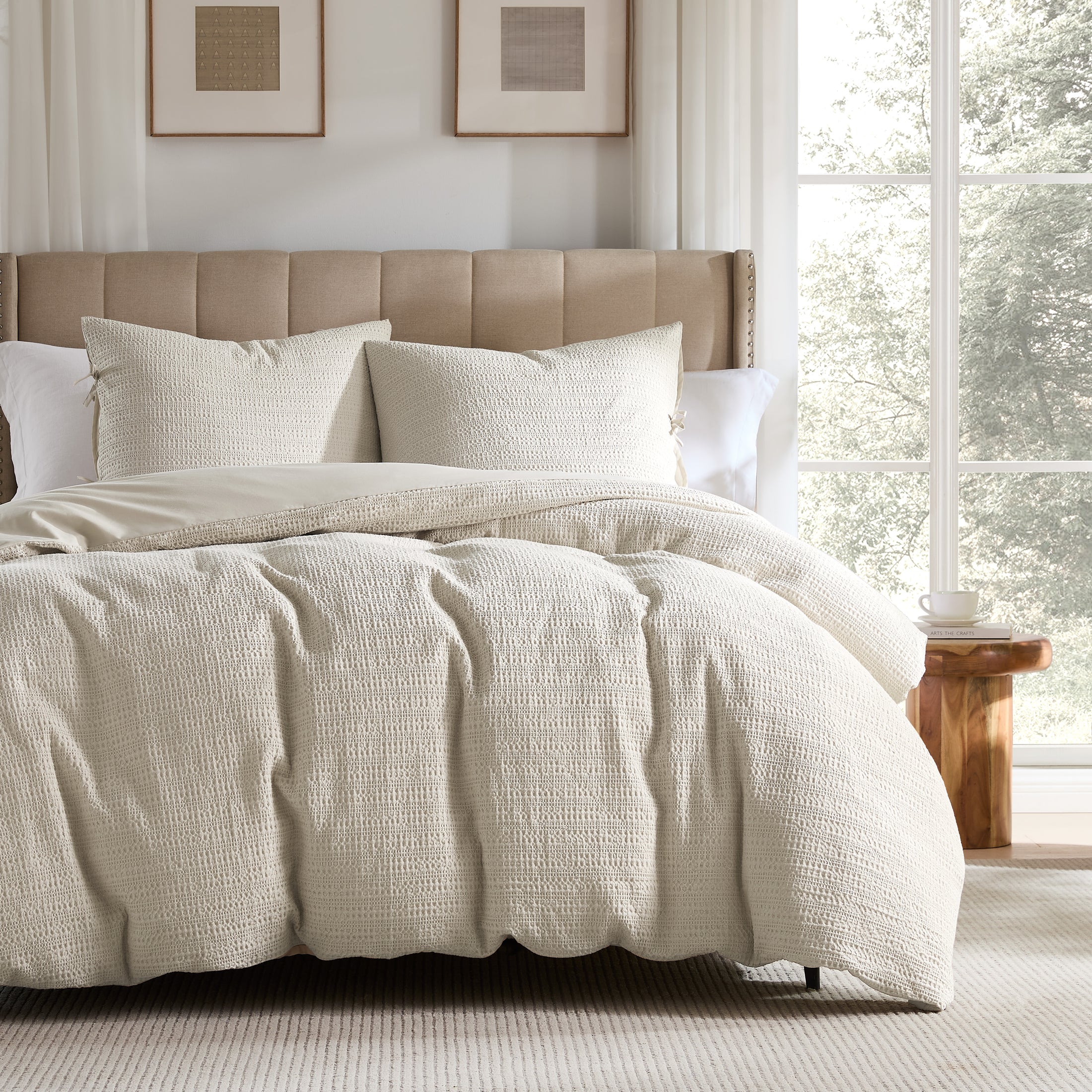 100% Cotton Luxury Honeycomb Duvet Cover