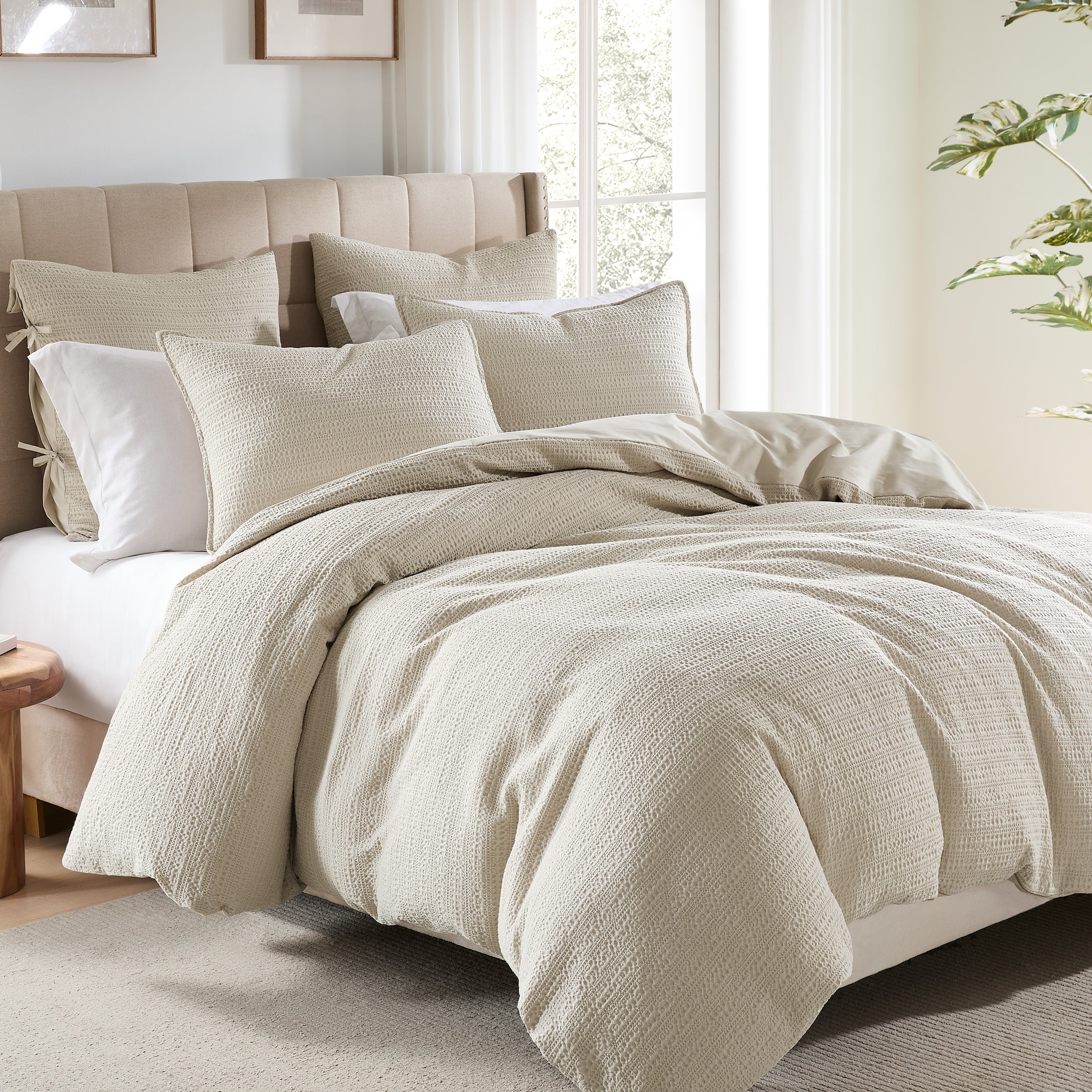 100% Cotton Luxury Honeycomb Duvet Cover
