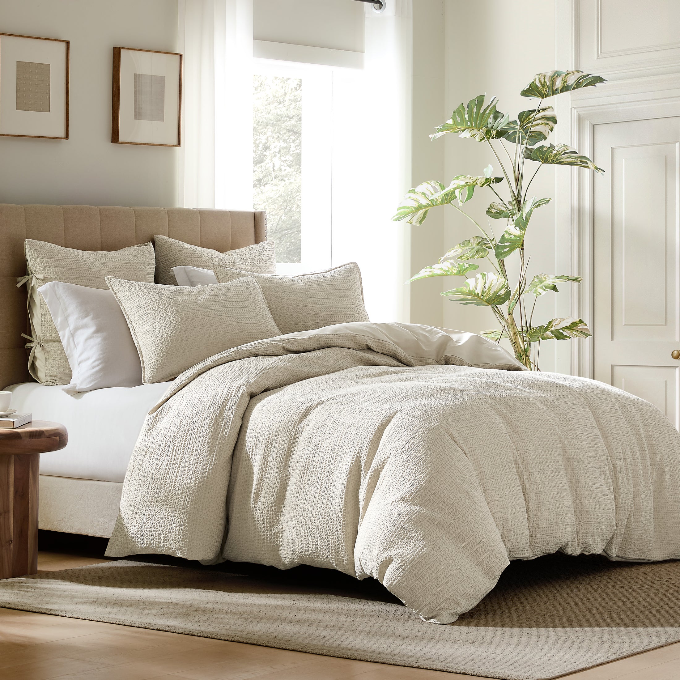 100% Cotton Luxury Honeycomb Duvet Cover