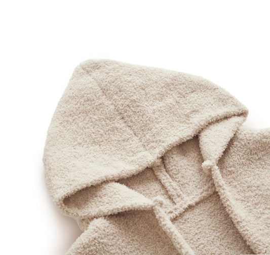 Wearable Hoodie Blanket-Leopard/Beige