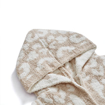 Wearable Hoodie Blanket-Leopard/Beige