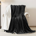 Load image into Gallery viewer, Reversible Sherpa Fleece Throw Blanket
