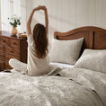 Load image into Gallery viewer, 100% Cotton Rosette Pattern Farmhouse Quilt Set
