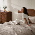 Load image into Gallery viewer, 100% Cotton Rosette Pattern Farmhouse Quilt Set

