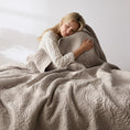 Load image into Gallery viewer, 100% Cotton Rosette Pattern Farmhouse Quilt Set
