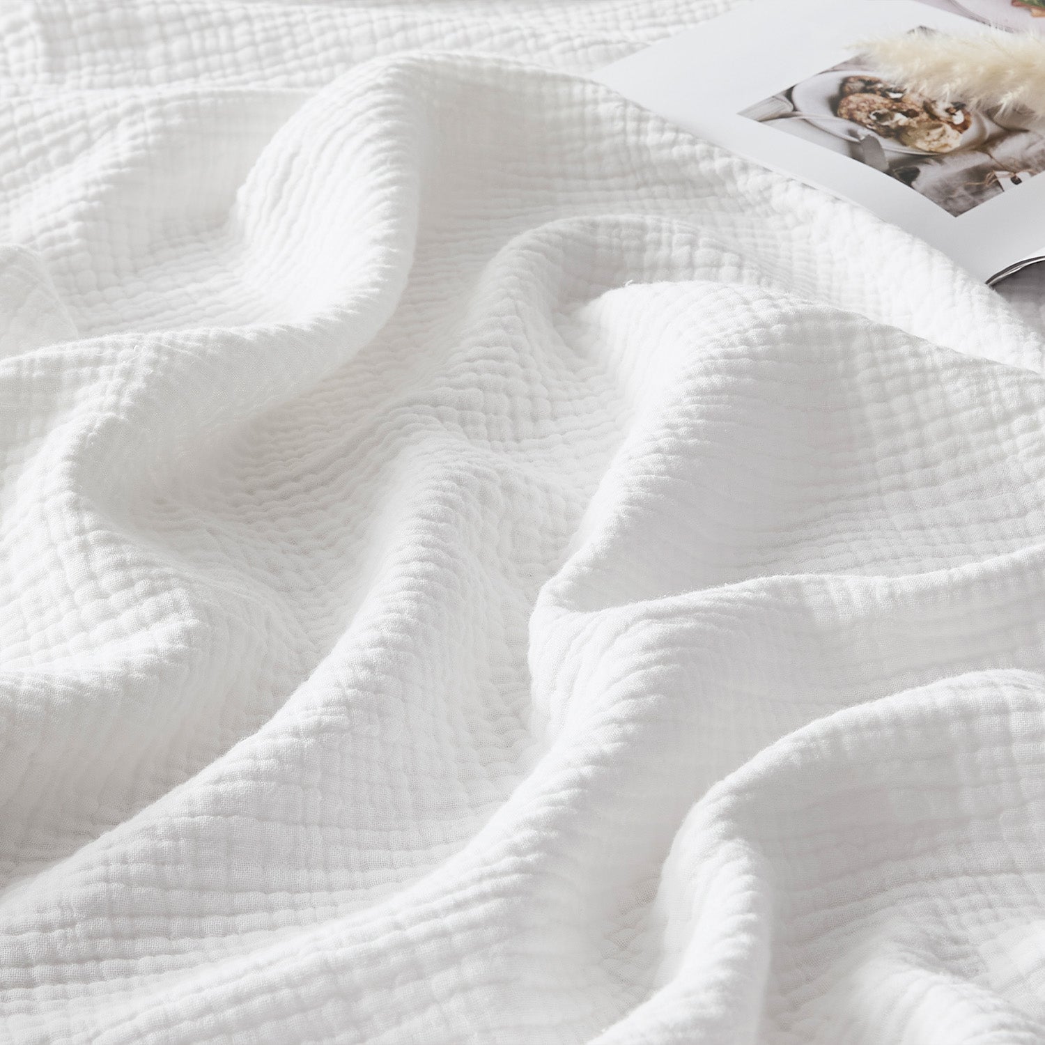 100% Cotton Muslin Throw Blanket