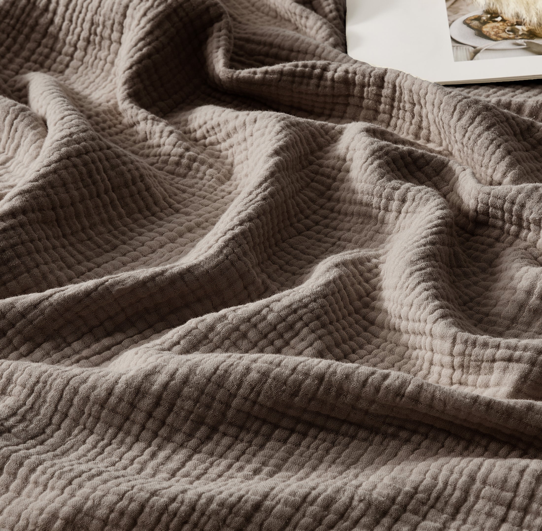100% Cotton Muslin Throw Blanket