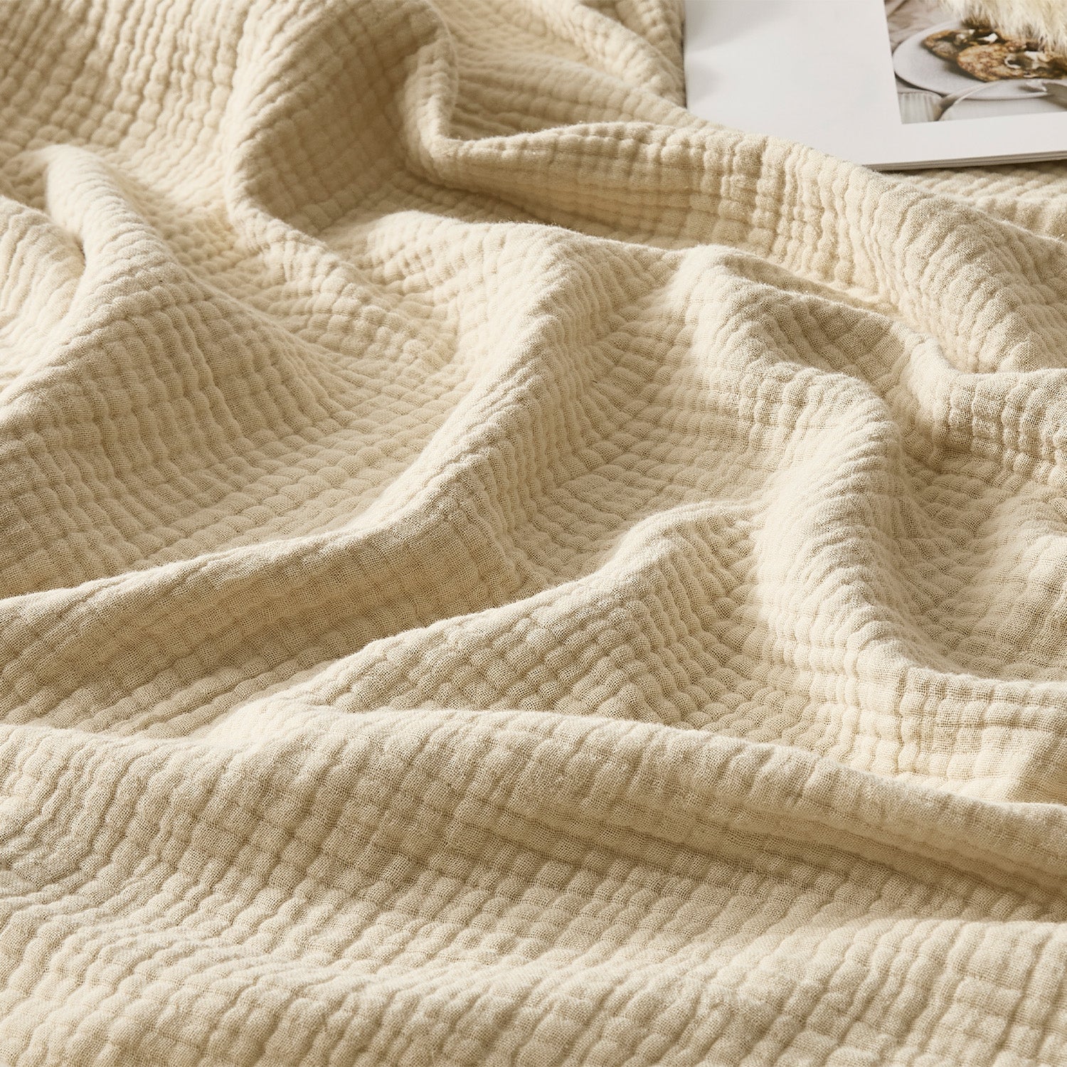 100% Cotton Muslin Throw Blanket