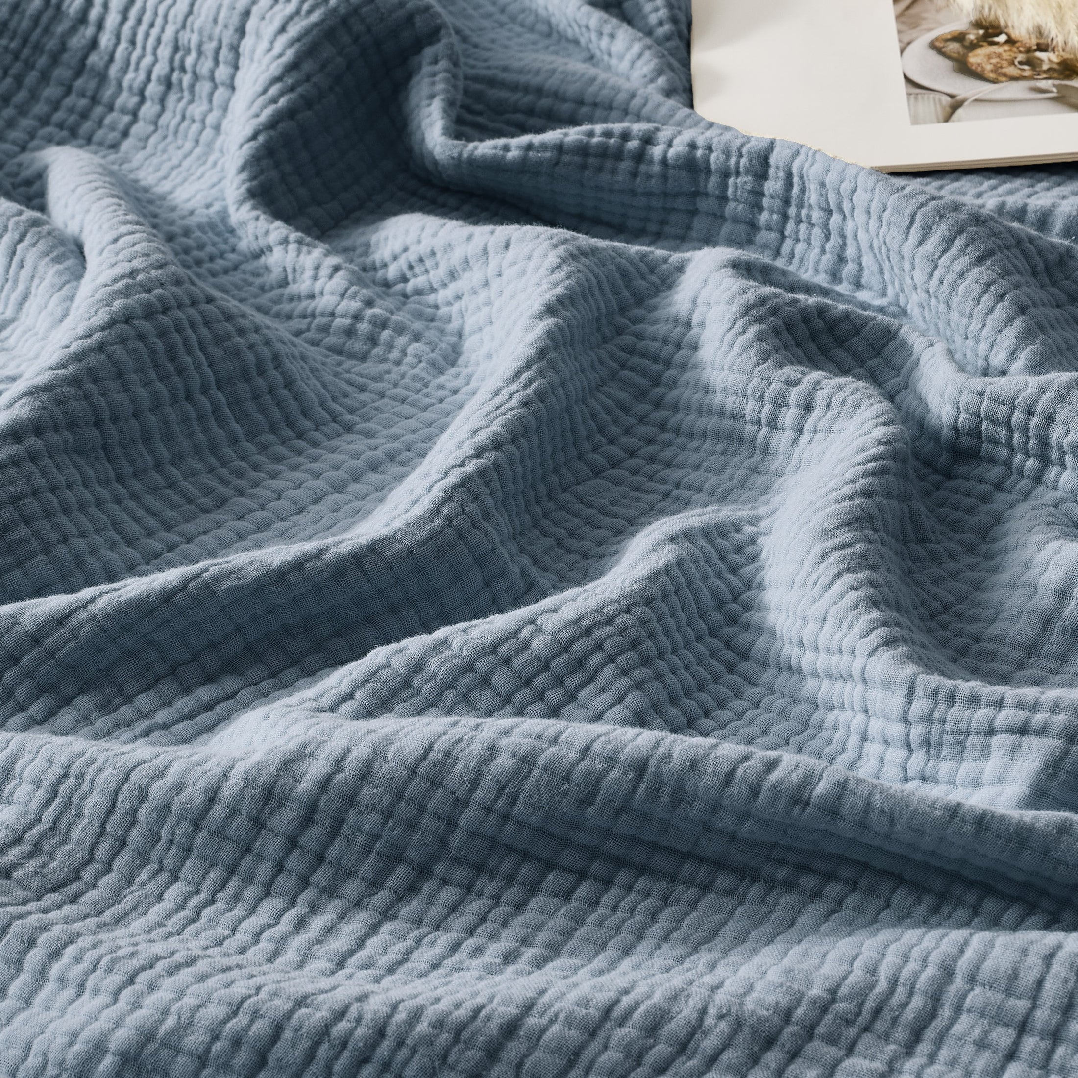 100% Cotton Muslin Throw Blanket