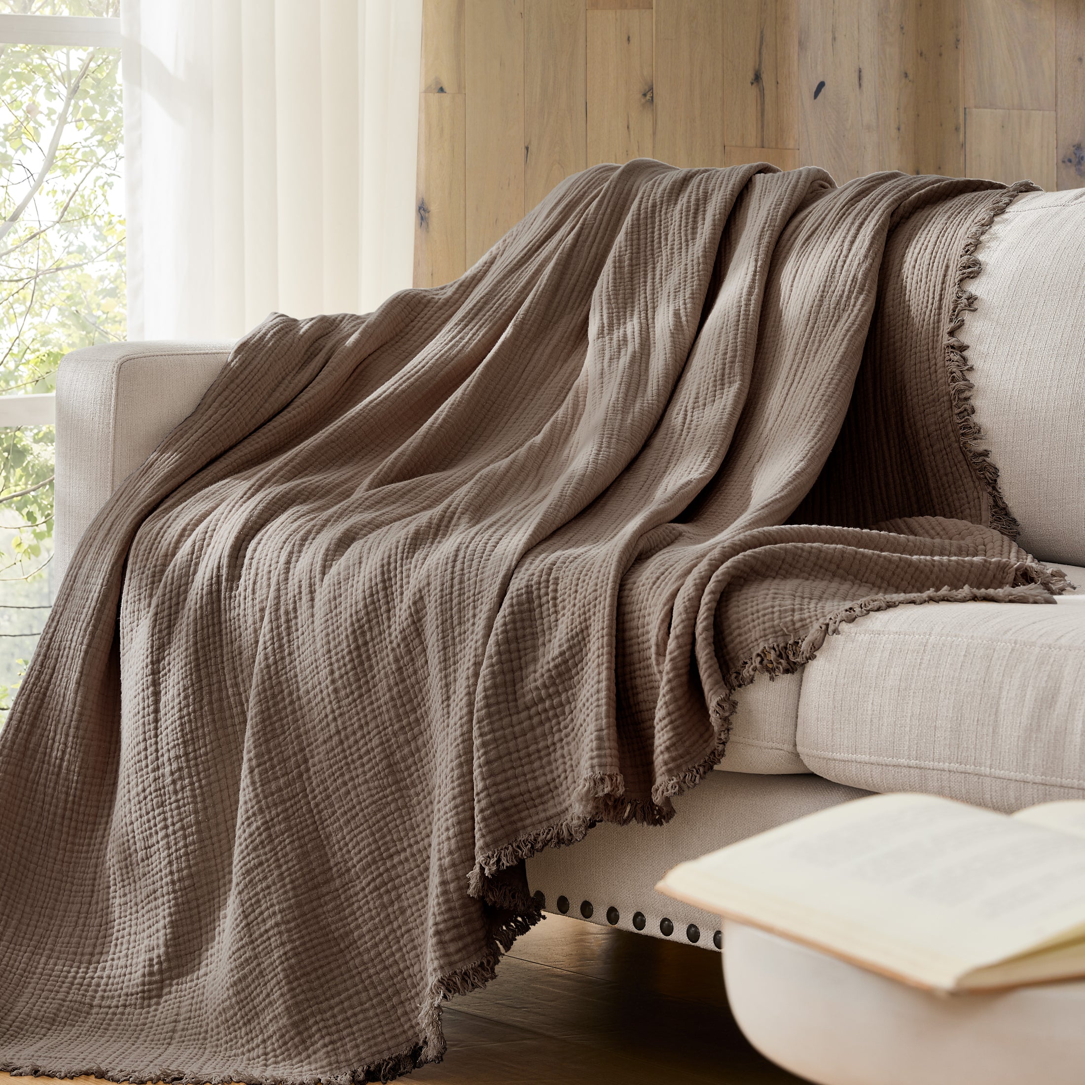 100% Cotton Muslin Throw Blanket
